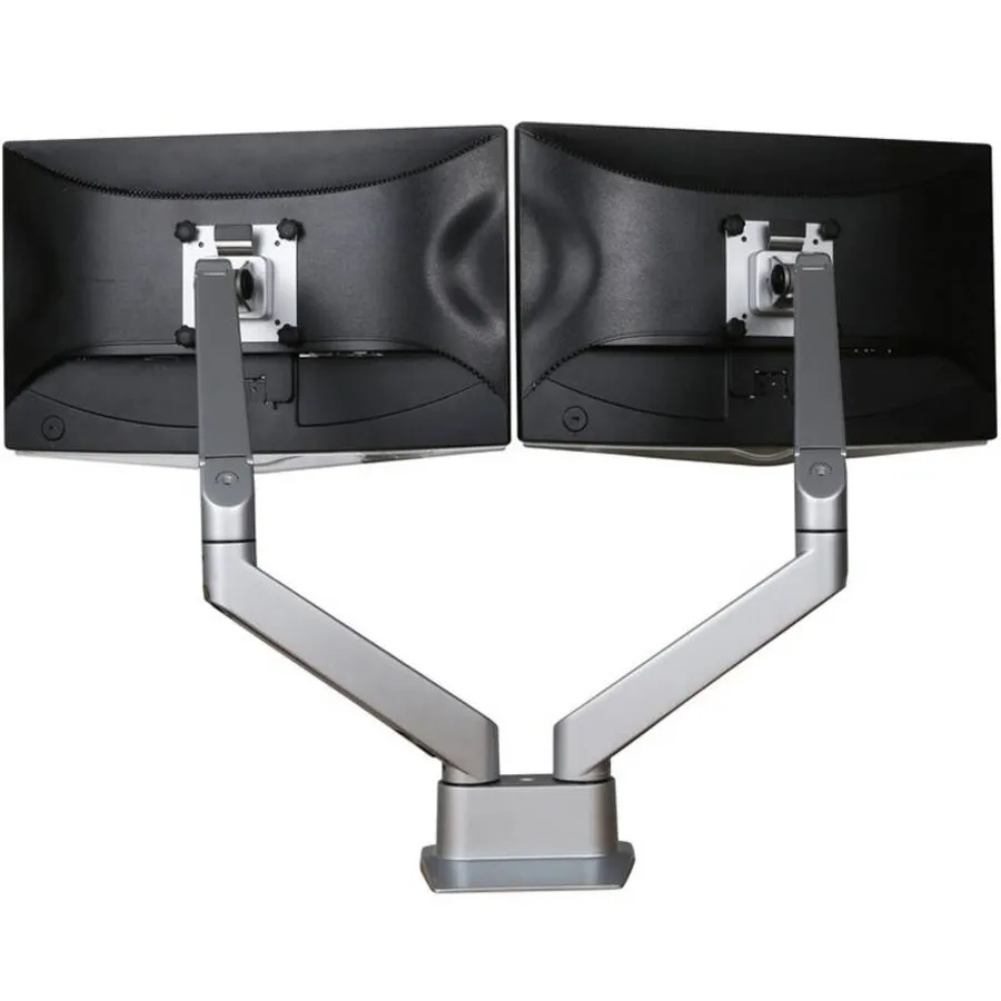 Ergopro Doppelmonitorarm mit Gasfeder, silbergrau