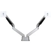 Ergopro Doppelmonitorarm mit Gasfeder, silbergrau