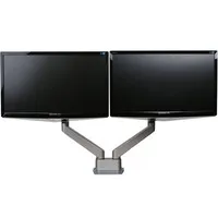 Ergopro Doppelmonitorarm mit Gasfeder, silbergrau