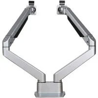 Ergopro Doppelmonitorarm mit Gasfeder, silbergrau