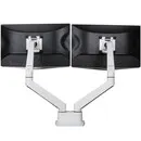 Ergopro Doppelmonitorarm mit Gasfeder, weiß
