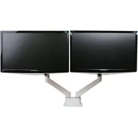 Ergopro Doppelmonitorarm mit Gasfeder, weiß