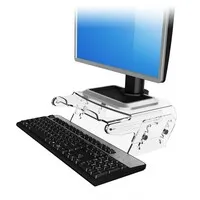 Dataflex Addit Acryl verstellbarer Monitorständer mit Dokumentenhalter