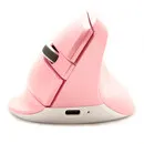 Delux Mini Pink – kabellose, ergonomische Maus für Rechtshänder
