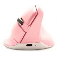 Delux Mini Pink – kabellose, ergonomische Maus für Rechtshänder