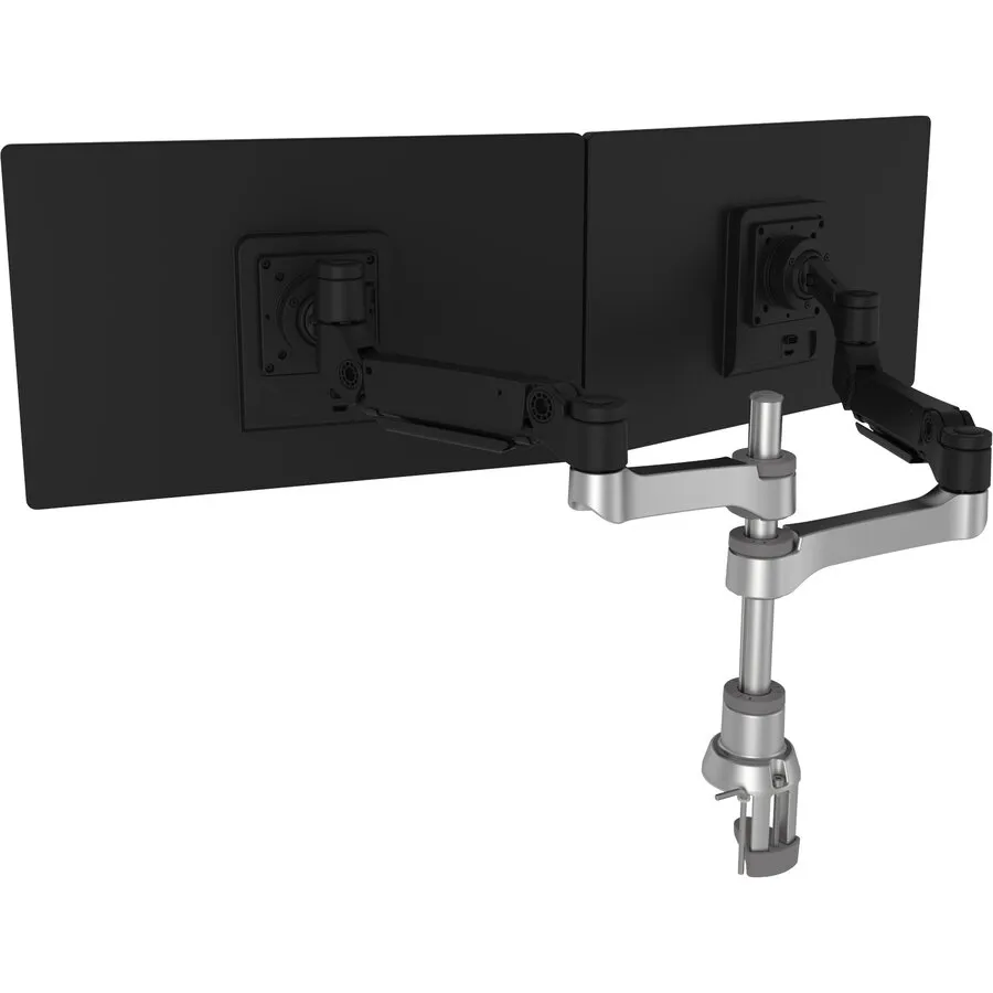 R-Go Caparo D2 Doppel-Monitorarm mit kreisförmiger Halterung