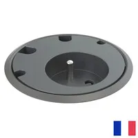 Powerdot Power Schutzkontakt BE/FR (UTE) mit 4x Kabeldurchführung schwarz