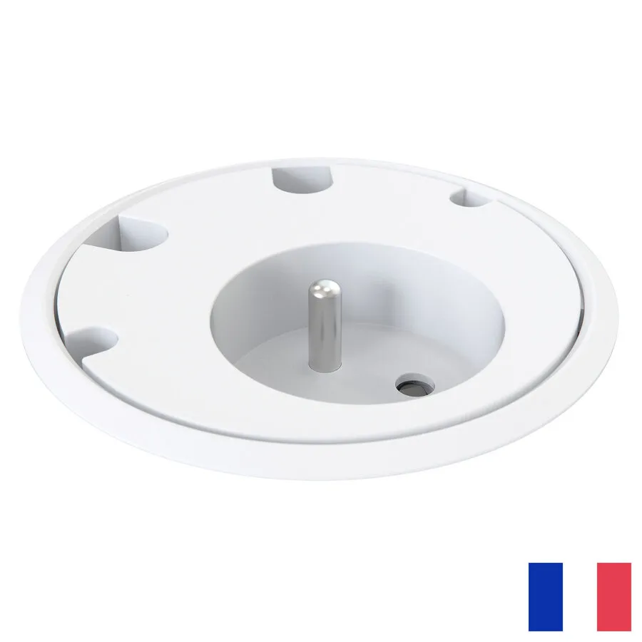 Powerdot Stromanschluss BE/FR (UTE) mit 4x Kabeldurchführung, weiß