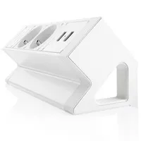 Ergopro Desk Up 2.0 - 2x Schutzkontakt-Steckdose & 2x USB-Ladegerät weiß