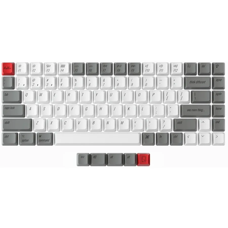 Keychron PBT Retro Mac OEM Keycaps für die K2 & Q1 Tastatur