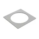 Powerdot quadratische Metallzierleiste silbergrau Ø79