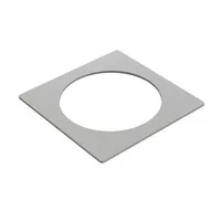 Powerdot quadratische Metallzierleiste silbergrau Ø79