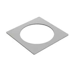Powerdot quadratische Metallzierleiste silbergrau Ø79