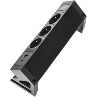 Ergopro Desk Up 2.0 - 3x 230V + USB-A & USB-C Ladegerät schwarz
