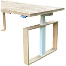 Wood it be Square Sitz-Steh-Schreibtisch 65–130 cm, inkl. kostenloser Montage