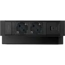 Ergopro Desk Up 2.0 - 2x 230V + USB-A & USB-C Ladegerät schwarz
