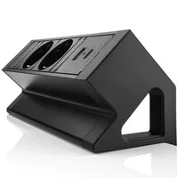 Ergopro Desk Up 2.0 - 2x 230V + USB-A & USB-C Ladegerät schwarz