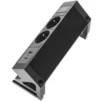 Ergopro Desk Up 2.0 - 2x 230V + USB-A & USB-C Ladegerät schwarz
