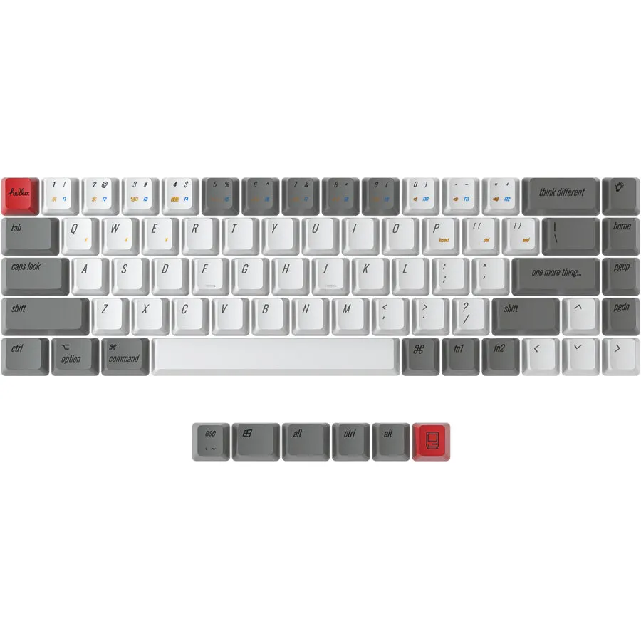 Keychron OEM-PBT-Tastenkappen im Retro-Mac-Stil für die K6-Tastatur