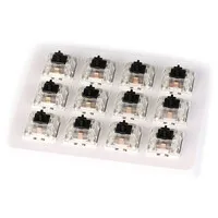 Gateron Schwarzes Schalter-Set mit mechanischen Schaltern, 12er-Pack