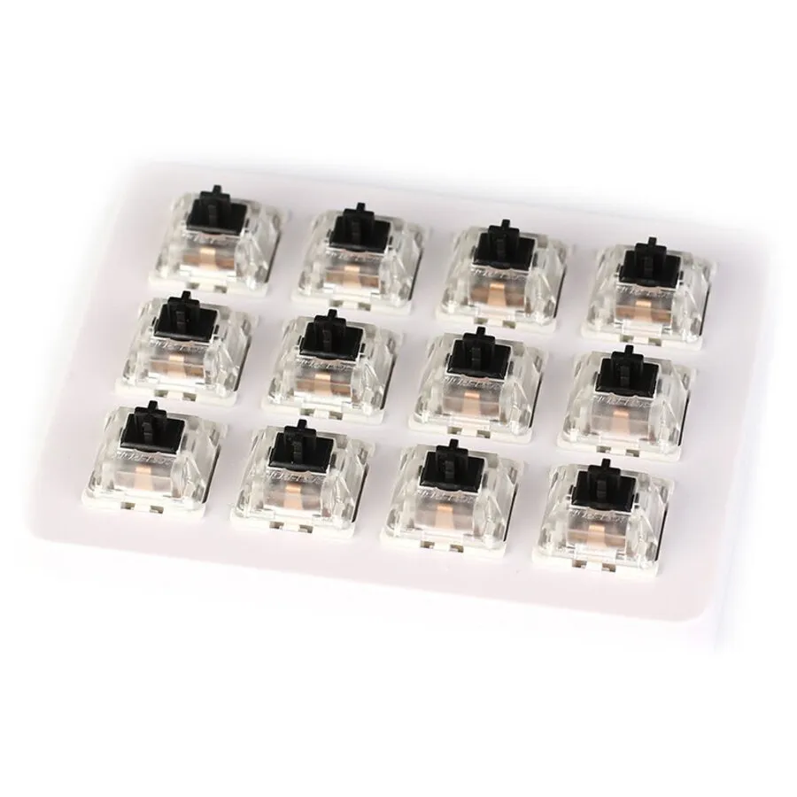 Gateron Schwarzes Schalter-Set mit mechanischen Schaltern, 12er-Pack