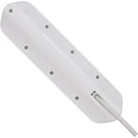 Brennenstuhl Estilo Eck-Steckdosenleiste mit USB-Ladeanschlüssen – Edelstahl/Weiß