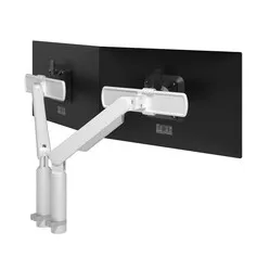 Dataflex Viewprime Plus Doppel-Monitorarm – weiß