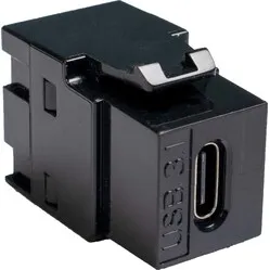 Keystone Einsatz - USB-C schwarz