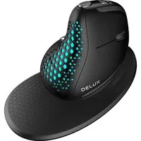 Delux Seeker mit Display, kabellos, für Rechtshänder, schwarz