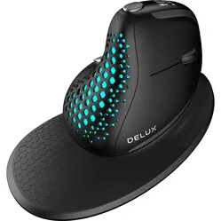 Delux Seeker mit Display, kabellos, für Rechtshänder, schwarz