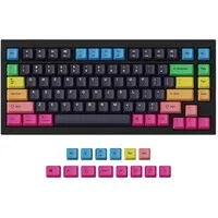 Keychron OEM-Profil-Tastenkappen aus PBT mit Farbsublimationsdruck für Q1, Q2 und K2 – Rainbow