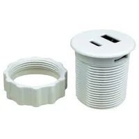 Powerdot Micro mit 1x USB-A und 1x USB-C, Ø 30 mm, weiß
