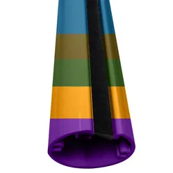 Ergopro Aluminium Kabelsäule RAL Farbe nach Wahl Ø50 x 3000 mm - MOQ 10 Stück