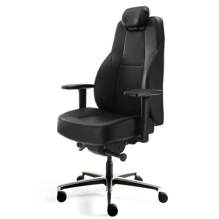 Ergopro Control Luxury – 24-Stunden-Bürostuhl aus Leder