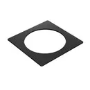 Powerdot quadratische Metallzierleiste schwarz Ø79