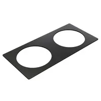 Powerdot quadratische Metallzierleiste schwarz Ø79