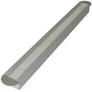 Aluminium Kabeldurchführung mit abgerundeten Ecken schmal grau - 45 x 450 x 20 mm