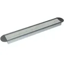 Aluminium Kabeldurchführung mit abgerundeten Ecken breit grau - 69 x 450 x 20 mm