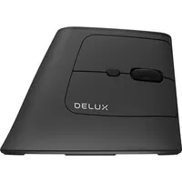 Delux MV6 kabellose USB + Bluetooth Rechtshändermaus schwarz