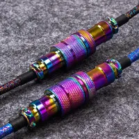 Keychron Premium-Aviator-Spiralkabel – Rainbow Plated Black