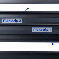 Evoline Bridge schwarzer Bodenkabelkanal mit Klebemontage