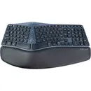 Delux Ergonomic Split Classic schwarz, kabellos