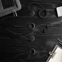 Powerdot Mini mit 2x USB-C Ladegerät Ø51 mm schwarz