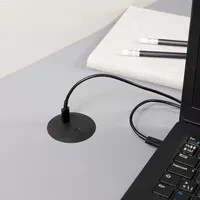 Powerdot Mini mit 2x USB-C Ladegerät Ø51 mm schwarz