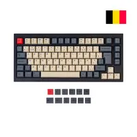Keychron ISO (AZERTY BE) Layout OEM Profil Dye-Sub PBT Tastenkappen für Q1, Q2 und K2 - Carbon