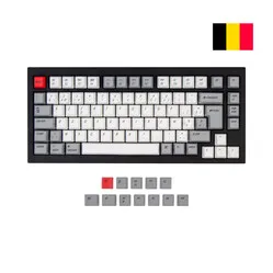 Keychron ISO (AZERTY BE) Layout OEM Profil Dye-Sub PBT Tastenkappen für Q1, Q2 und K2 - Retro