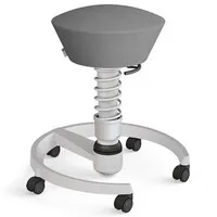 Aeris Swopper Standard Comfort – graue Sitzfläche aus Mikrofaser