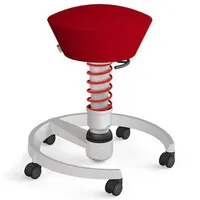 Aeris Swopper Standard Comfort – Sitzfläche aus Mikrofaser in Rot