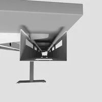 Ergopro Extend XL verstellbarer Kabelkanal 1100-1700mm weiß