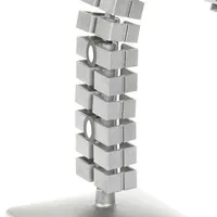 Ergopro 3 Segmente + Magnet für Slim Kabelschlauch silber